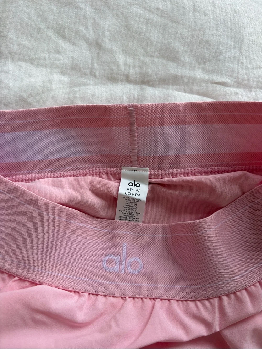 Alo Pink Match Point Tennis Skirt